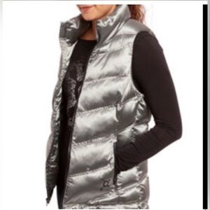 Orange Theory vest size‎ XS silver metallic puffer vest 🩶🩶🩶